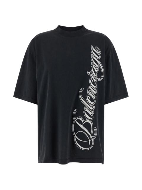 BALENCIAGA 'Cursive' T-shirt