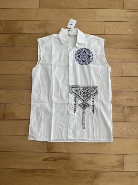 CELINE Celine Sleeveless Embroidered Shirt