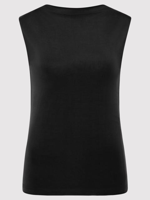 ST. AGNI Cupro Jersey Top - Black