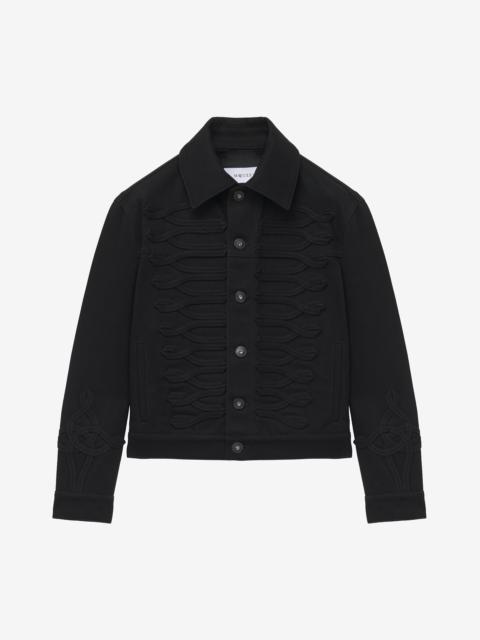 Alexander McQueen Frogging Detail Denim Jacket