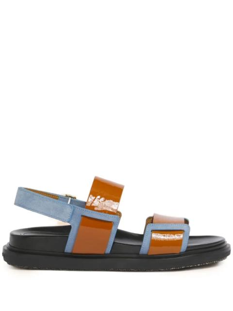 Marni Marni Women Fussbett Double-Strap Leather Sandals