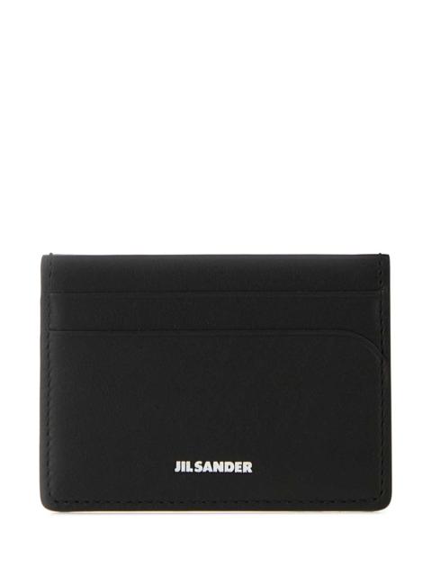 Jil Sander Jil Sander Men Black Leather Card Holder