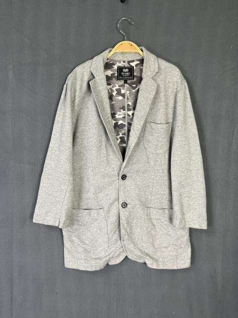 Beams Plus - Beams Heart 3/4 Sleeves Cotton Sports Blazer Army Stripes