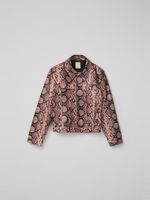 CAMPERLAB Pink Snake Leather Jacket