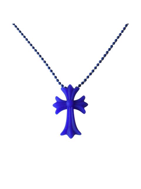 Chrome Hearts Chrome Hearts Silicone Cross Necklace Blue