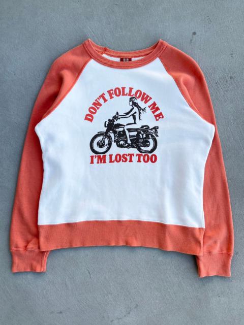 Vintage - STEAL! 90s Hysteric Glamour Lost Nude Girl Biker Sweatshirt