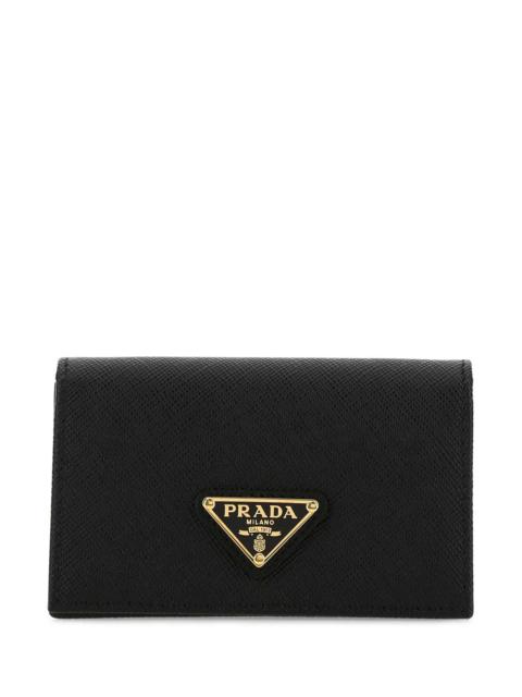 Prada Prada Women Black Leather Card Holder