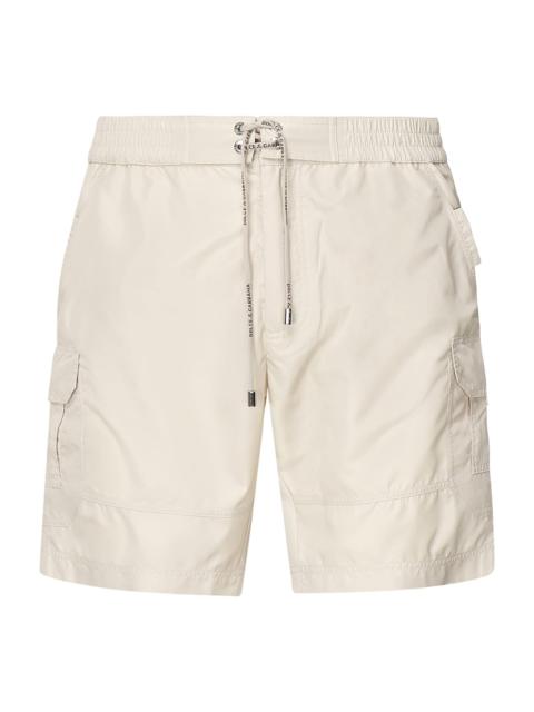 Medium Swim Trunks With Logo Plaque