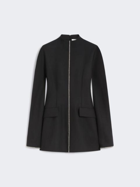 Sportmax Short stretch wool-blend dress - KLEPSYDRA CAPSULE - BLACK