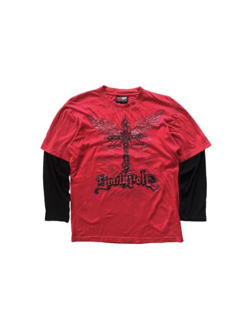 Other Designers Religion - Y2k Southpole long sleeve double layer cross logo