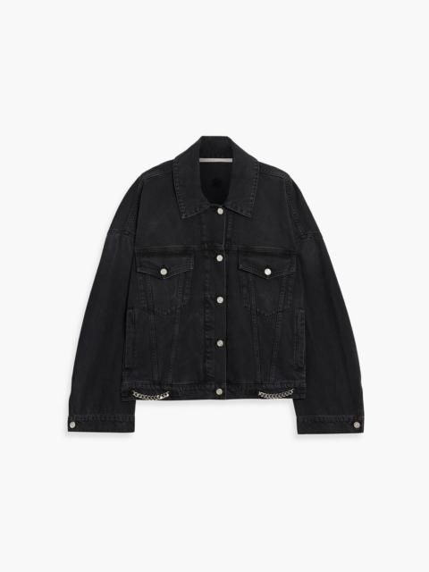 Stella McCartney Oversized chain-embellished denim jacket