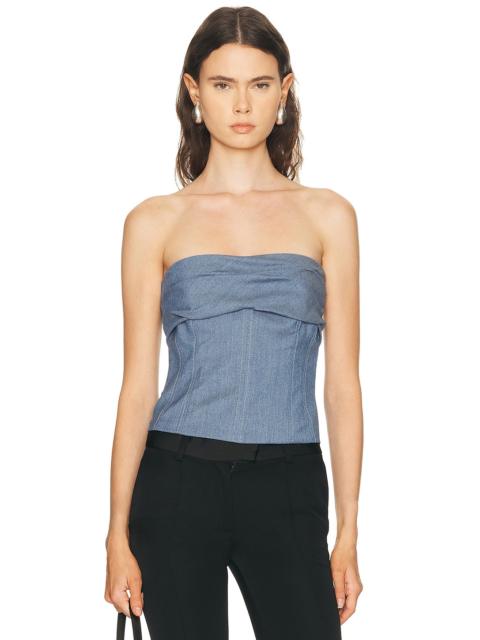 SEV Tailored Drape Corset Top