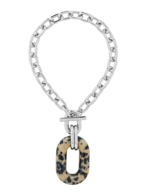 rabanne Xl Silver-Tone Pendant Necklace silver