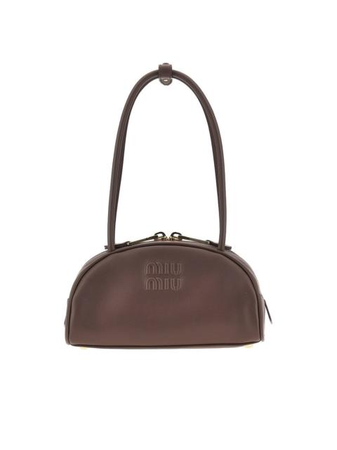Miu Miu Miu Miu Beau Leather Bag Brown