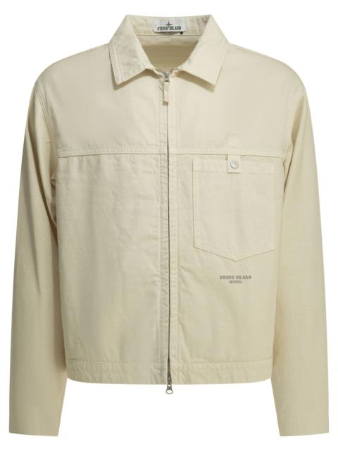 Stone Island Stone Island Overshirt Jacket With Logo