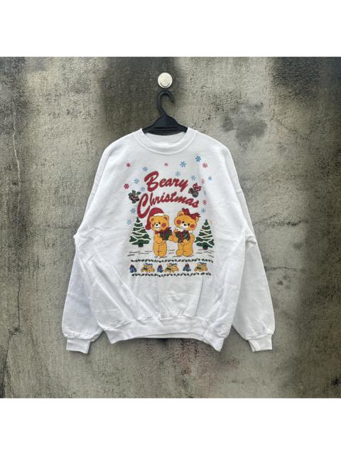 Other Designers Vintage 90s beary christmas sweatshirt pullover