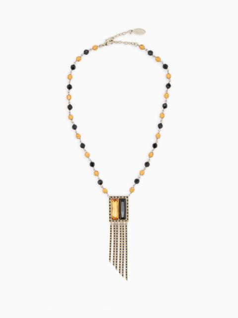 GIORGIO ARMANI LONG NECKLACE WITH PENDANT ELEMENT