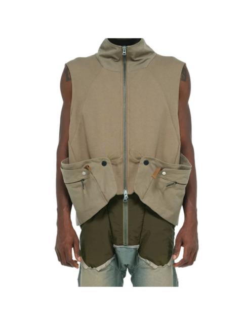 HAMCUS Geo-Wing-pocket vest jacket/BO size M