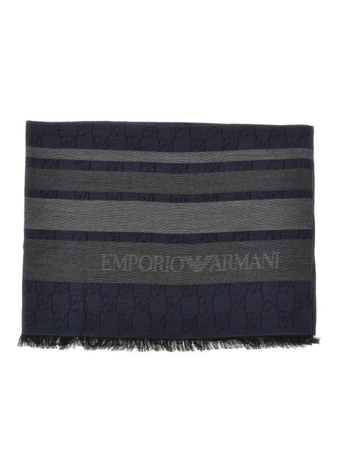 EMPORIO ARMANI Emporio Armani Viscose Modal Scarf Blue Men