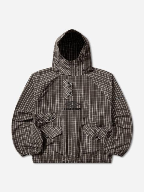 umbro Check Smock Anorak Beige / Dark Brown
