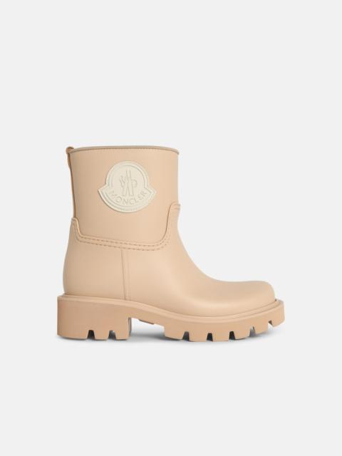 Moncler 'KICKSTREAM' BEIGE SAND PVC RAIN BOOTS