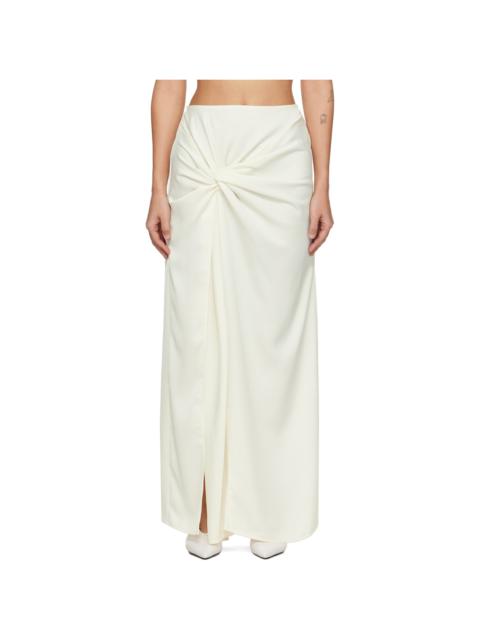 beaufille Off-White Imogen Maxi Skirt