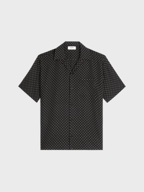 CELINE hawaiian shirt in printed viscose
