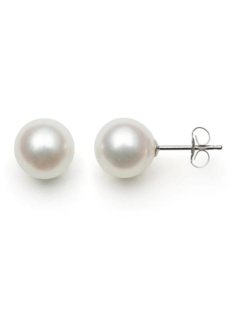 Other Designers Belacqua AAA Japanese Akoya 8-8.5mm Round Pearl Stud Earrings in 14K White Gold Jewelry for Women
