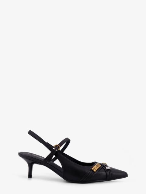 PINKO Pinko Gloria 18 Leather Pumps With Metal Lettering Detail