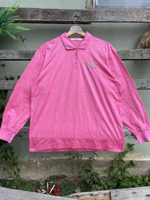 BALENCIAGA Vintage Balenciaga Paris Embroidery Logo Long Sleeve