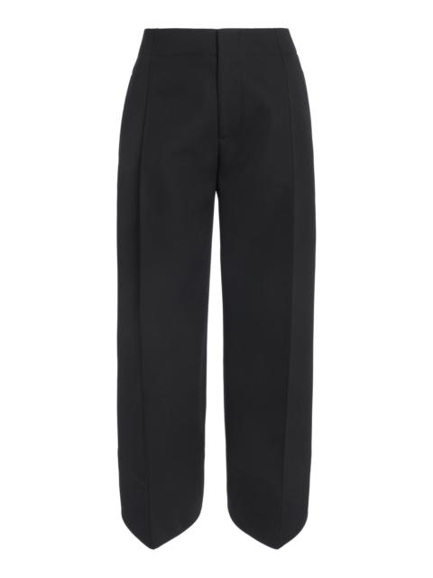 Bottega Veneta Cropped Wool Pants black