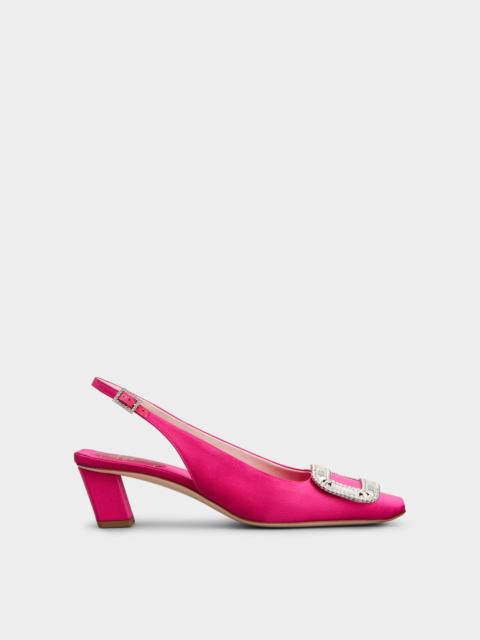 Roger Vivier Belle Vivier Slingback Pumps in satin