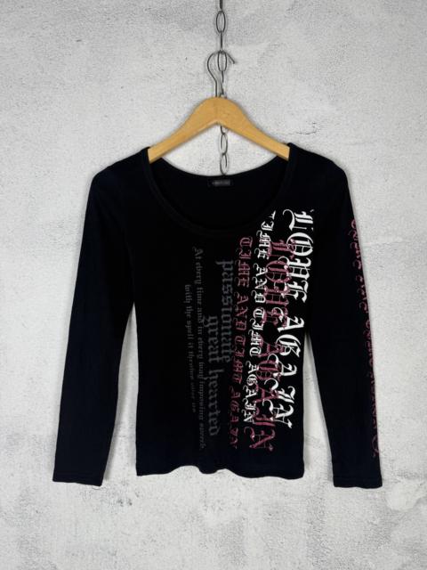 Other Designers Japanese Brand - CORN FLAKE Dark Aesthetic Gothic Punk Y2K Long Sleeve Top