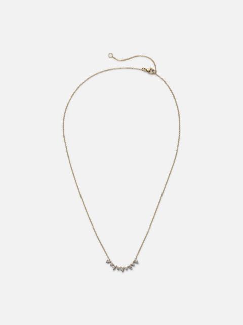 STONE AND STRAND Perfect Pear 10kt gold necklace with diamonds