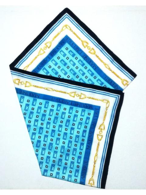 Other Designers Luxury - Maxime Labeyril Paris Blue Bandana Handkerchief