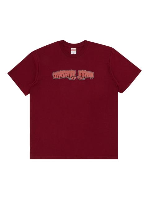 Supreme Supreme x Toy Machine Fist Tee 'Cardinal'