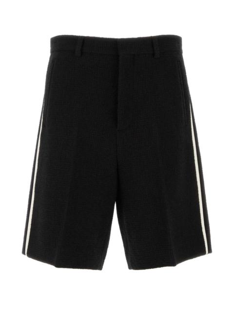 GUCCI Gucci Men Black Boucle Bermuda Shorts