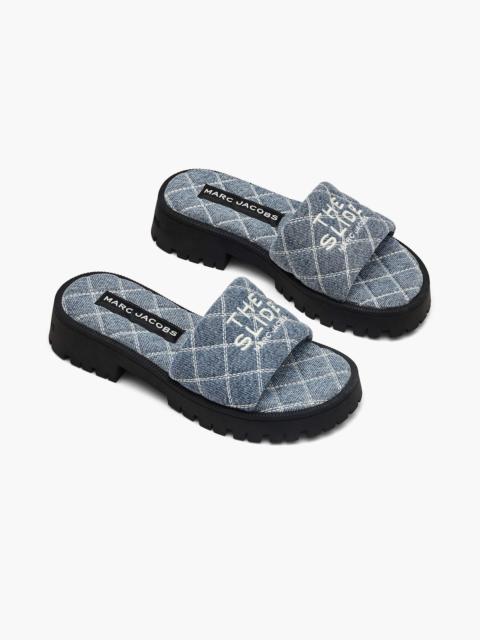 Marc Jacobs THE QUILTED DENIM LUG SOLE SLIDE