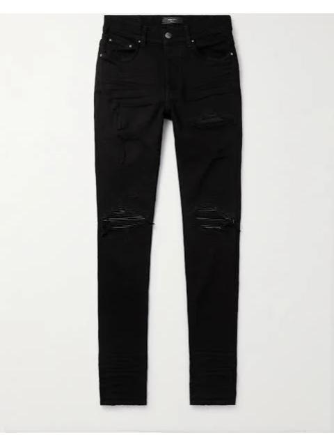 AMIRI Amiri MX1 Black Distressed Denim 