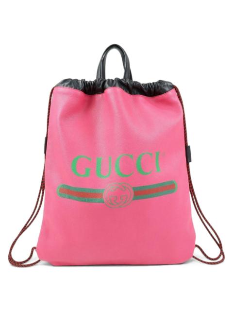 GUCCI Interlocking leather backpack