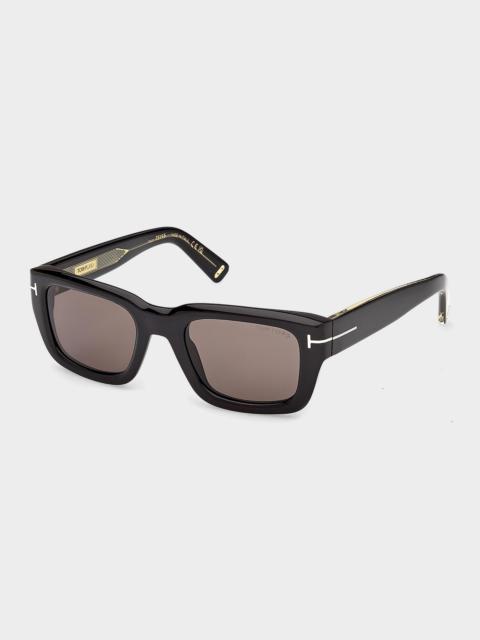TOM FORD Icon 52mm Acetate Rectangular Sunglasses