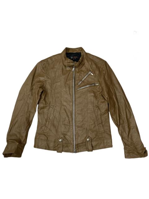 Other Designers Leather Jacket - MICHEL KLEIN HOMME PARIS LEATHER JACKET