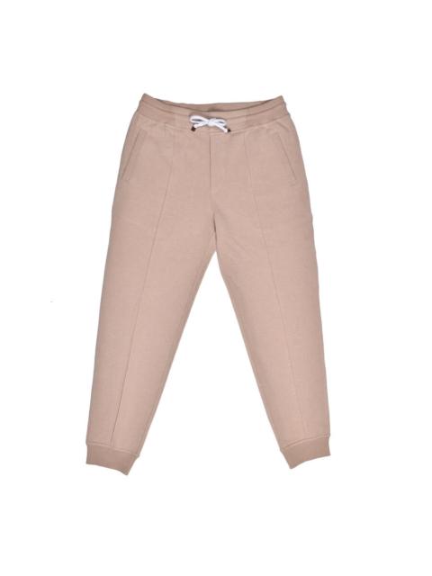 Brunello Cucinelli Brunello Cucinelli Beige Tailored Sweatpants With Drawstring