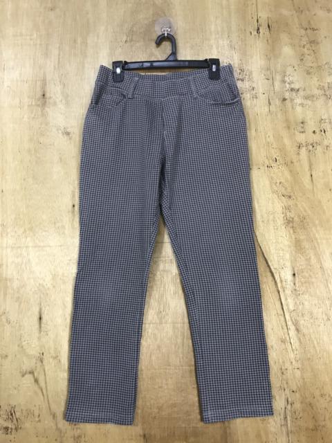 Other Designers Japanese Brand - Japan Brand Chekered Strenchable Adjustable Waist Trouser
