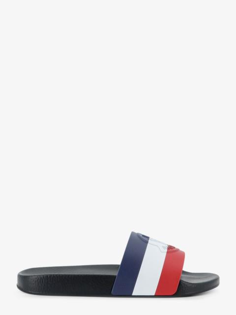 Moncler Moncler Men Basile Rubber Sandals With Front Logo Patch