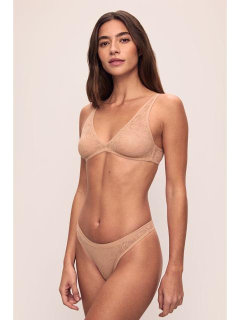 eberjey Soft Stretch Recycled Lace Plunge Bralette