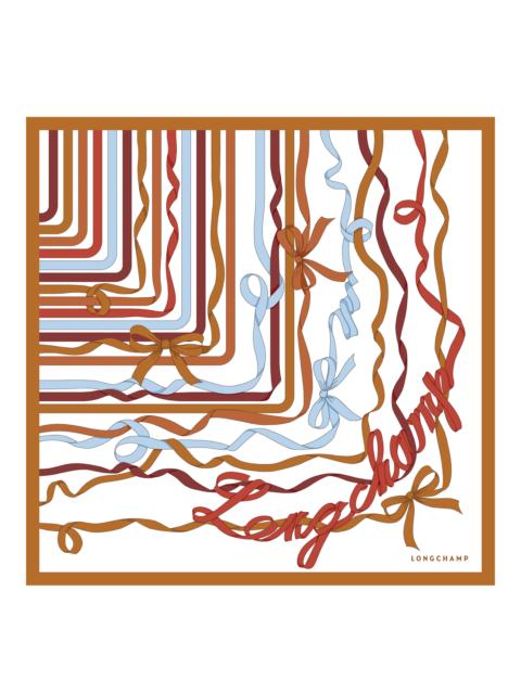 Longchamp Rubans Longchamp Silk scarf 50 Amber - Silk