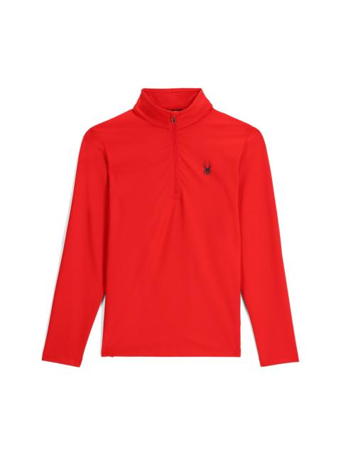 SPYDER Mens Prospect Half Zip T-Neck - Spyder Red