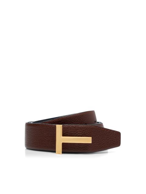 TOM FORD GRAIN LEATHER T ICON BELT