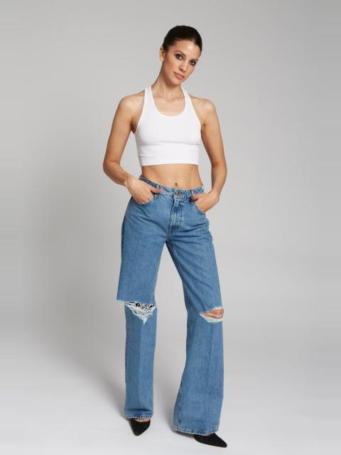 SPRWMN JOSEPHINE DISTRESSED BAGGY DENIM